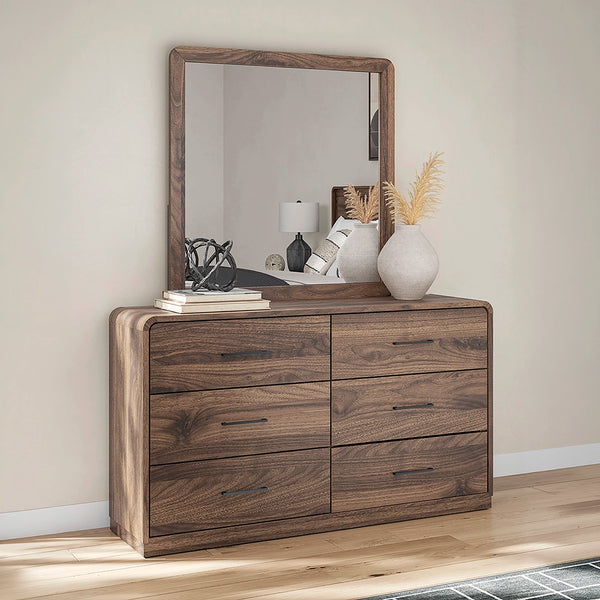 HOLLINAZE BEDROOM SET WITHOUT WARDROBE KING SIZE (193*203 CM) - BROWN