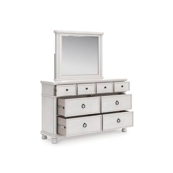 CHADWORTH BEDROOM SET WITHOUT WARDROBE KING SIZE (180 X 200 CM) - ANTIQUE WHITE