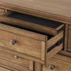 VANDENMORE BEDROOM SET WITHOUT WARDROBE KING SIZE (180 X 200 CM) - LIGHT BROWN