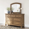 VANDENMORE BEDROOM SET WITHOUT WARDROBE KING SIZE (180 X 200 CM) - LIGHT BROWN