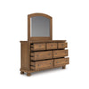 VANDENMORE BEDROOM SET WITHOUT WARDROBE KING SIZE (180 X 200 CM) - LIGHT BROWN