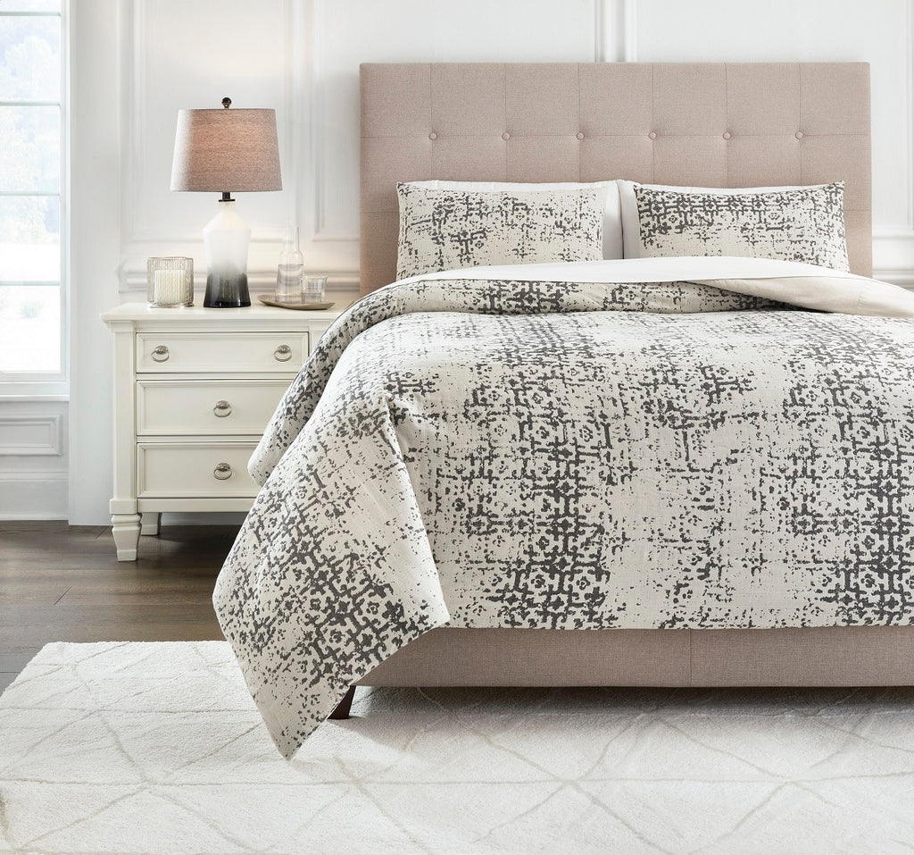 ADDEY BEDDING SET KING SIZE 3 PCS - MULTICOLORED
