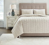 HESPER KING BEDDING SET OF 3 - WHITE