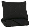 MELIORA BEDDING SET OF 2 - BLACK