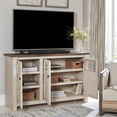 BOLUNBURG TV STAND - BEIGE