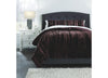 WANETE BEDDING KING SET OF 3 - BLACK