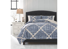 SLADEN BEDDING KING SIZE 3 PCS - BLUE