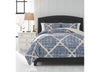 SLADEN BEDDING KING SIZE 3 PCS - BLUE