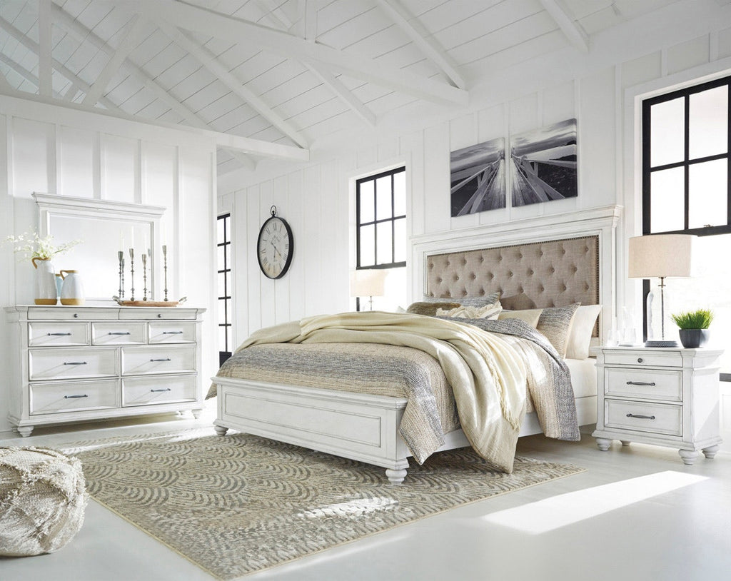 KANWYN BEDROOM SET KING SIZE (193*203 CM) WHITE