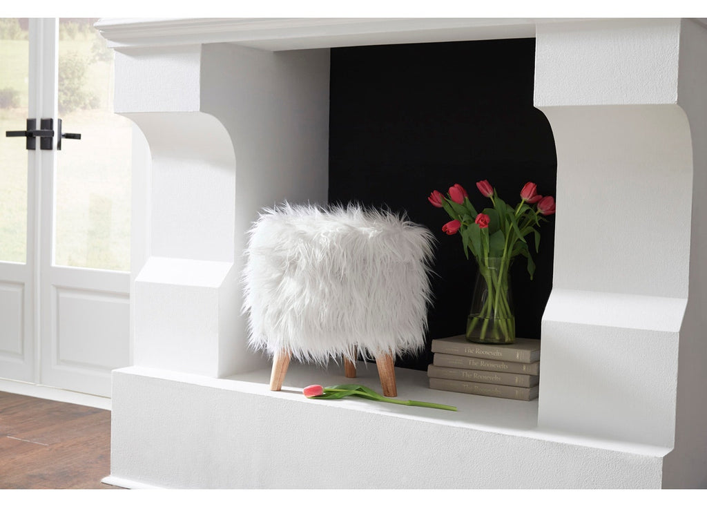 ELSON OTTOMAN - WHITE