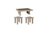 HENNINGTON COFFEE TABLE SET 3 PCS - BROWN