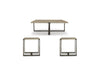 DALENVILLE COFFEE TABLE SET 3 PCS - GREY