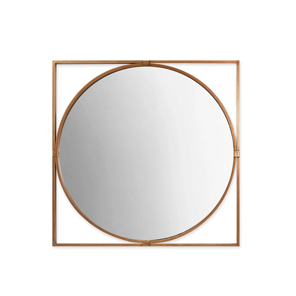 WALL MIRROR - BROWN
