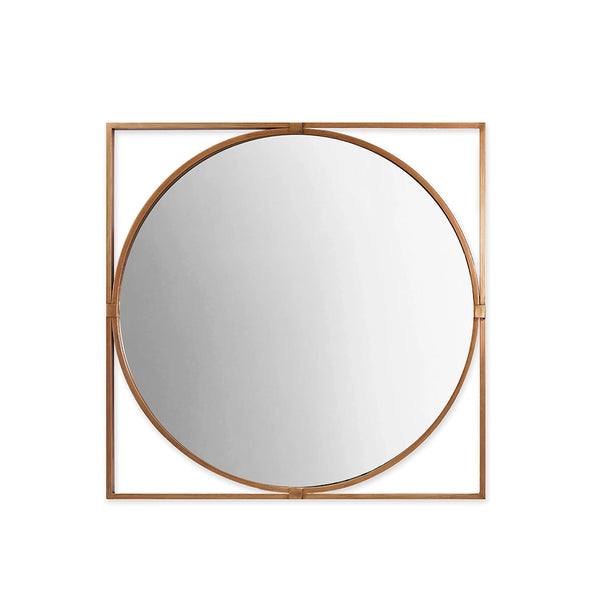 WALL MIRROR - BROWN