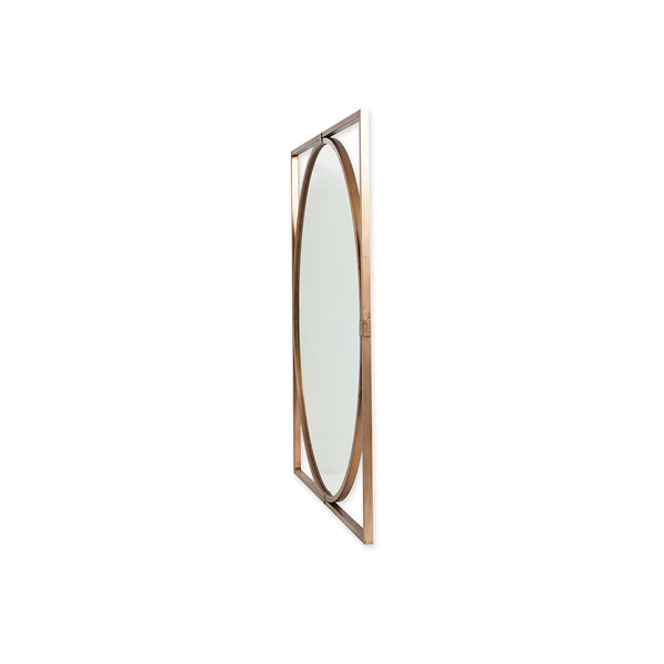 WALL MIRROR - BROWN