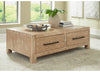 BELENBURG COFFEE TABLE SET OF 3 PCS - BROWN