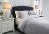 MARYAM KING BEDDING SET OF 3 - GREY