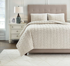 HESPER QUEEN BEDDING SET OF 3 - WHITE