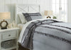 MEGHDAD BEDDING SET OF 2 - GREY