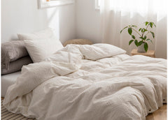MOONSHINE KING SIZE BEDDING SET OF 4 PCS - WHITE