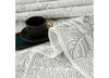 STIGMA KING SIZE BEDDING SET OF 3 PCS - WHITE