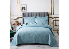 BRANDILA KING SIZE BEDDING SET OF 3 PCS - BLUE
