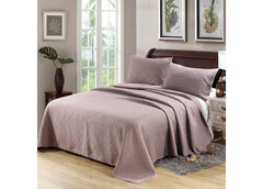 TILDA KING SIZE BEDDING SET OF 3 PCS - PURPLE