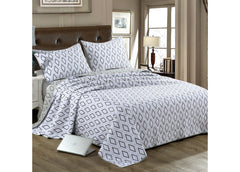 FRAVITA KING SIZE BEDDING SET OF 3 PCS - WHITE