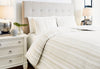 REIDLER BEDDING SET KING SIZE 3 PCS - BEIGE