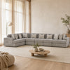 AVALIYAH SECTIONAL SOFA 6 PCS - GREY