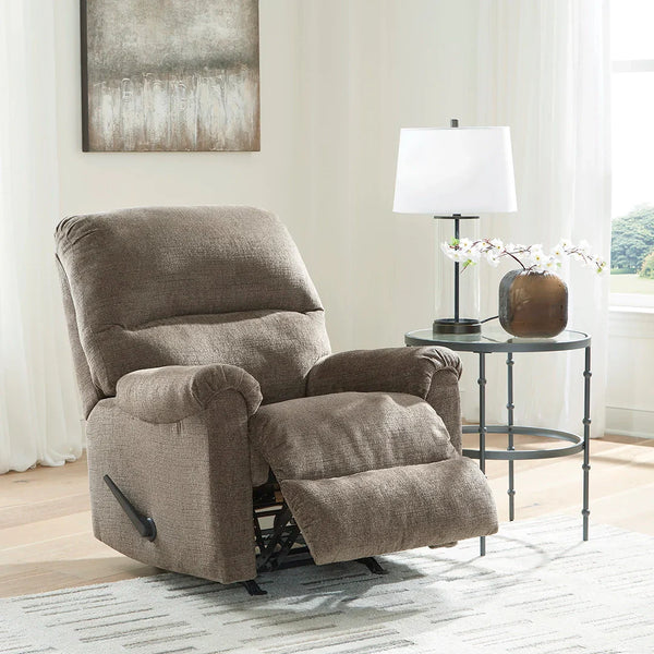 Comfortable recliner chair with plush cushions and gentle rocking motion – Ashley UAE