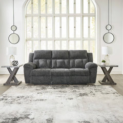 FROHN SOFA RECLINER 3 SEATER GREY