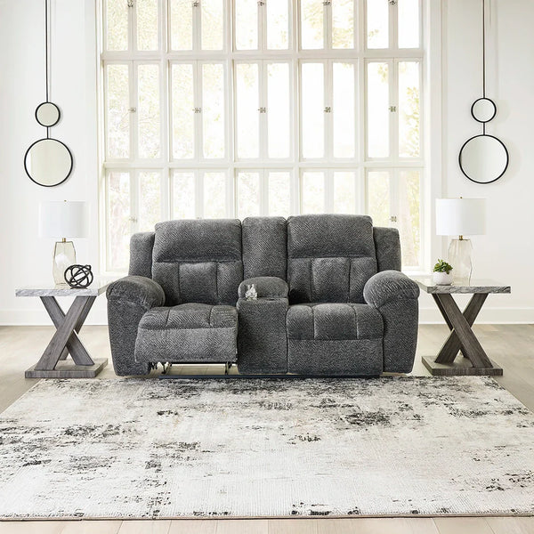 FROHN LOVESEAT RECLINER 2 SEATER GREY