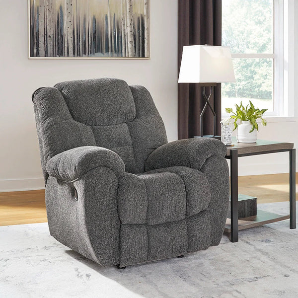 Rocker recliner with plush cushions and durable Next-Gen Nuvella upholstery – Ashley UAE