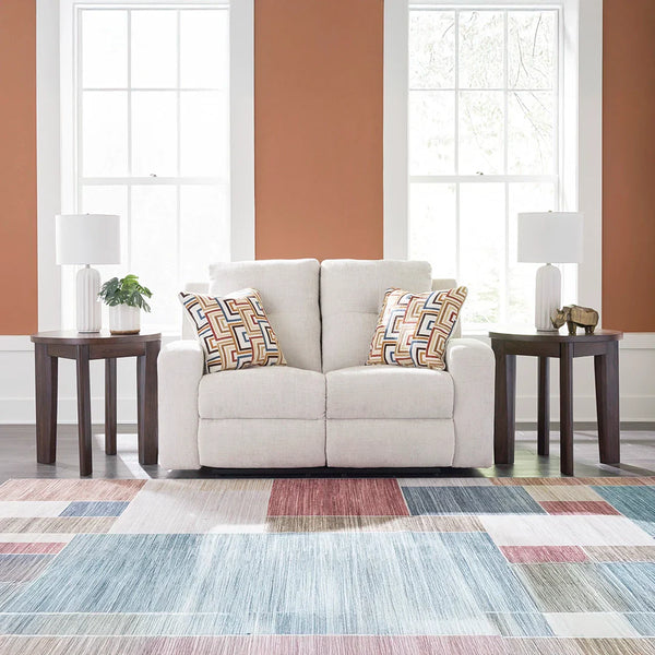 DANUM LOVESEAT RECLINER 2 SEATER WHITE