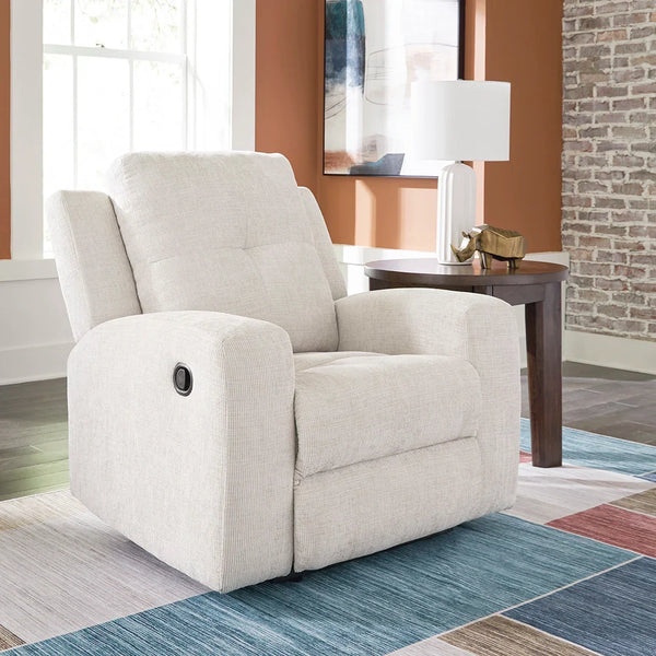 Modern tufted back reclining chair in chic contemporary fabric – Ashley UAE