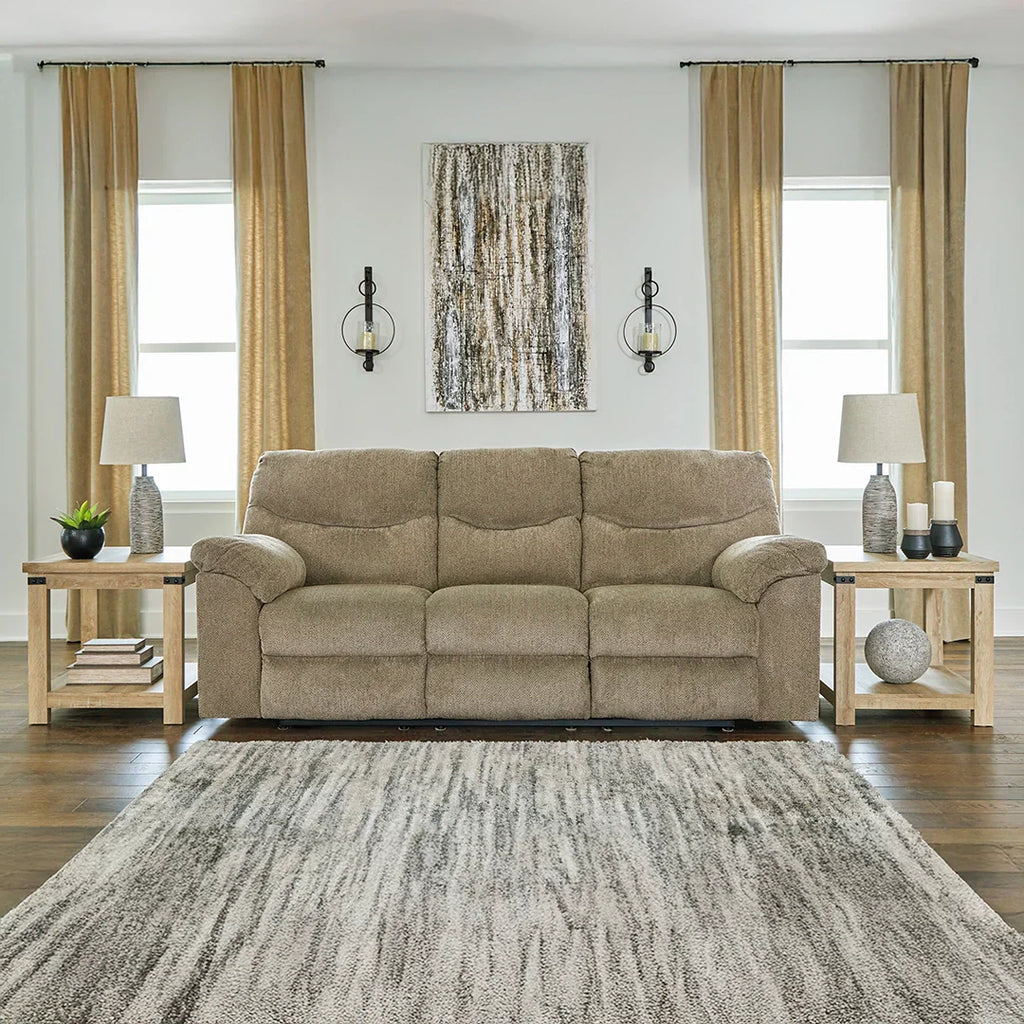 ALPHONS SOFA RECLINER 3 SEATER BROWN
