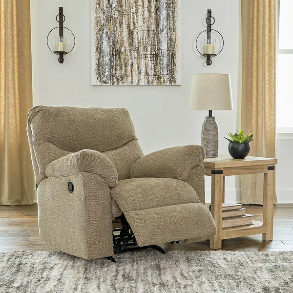 Comfortable beige recliner chair with rocking and reclining features – Ashley UAE