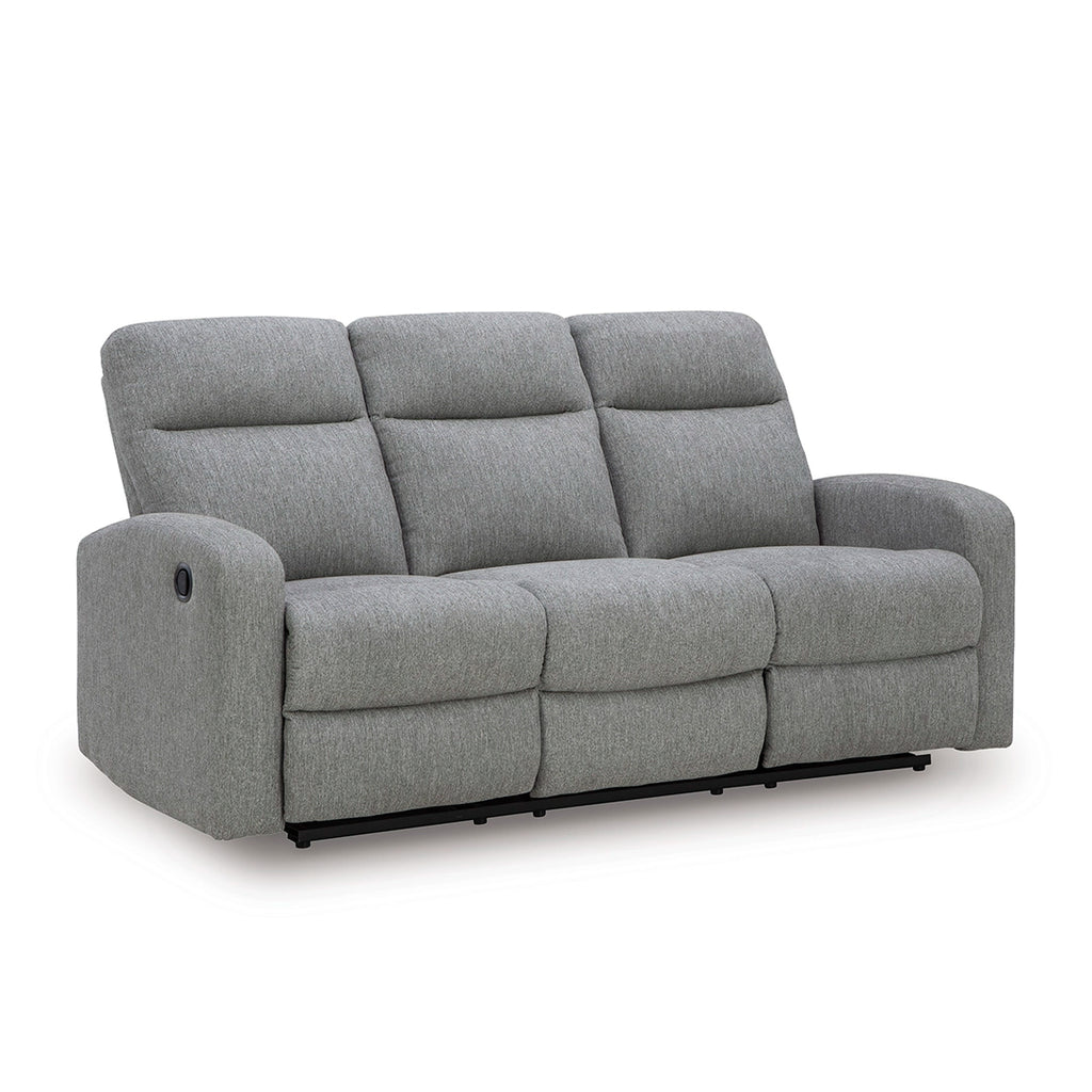 MOREAU PLACE SOFA RECLINER 3 SEATER GREY