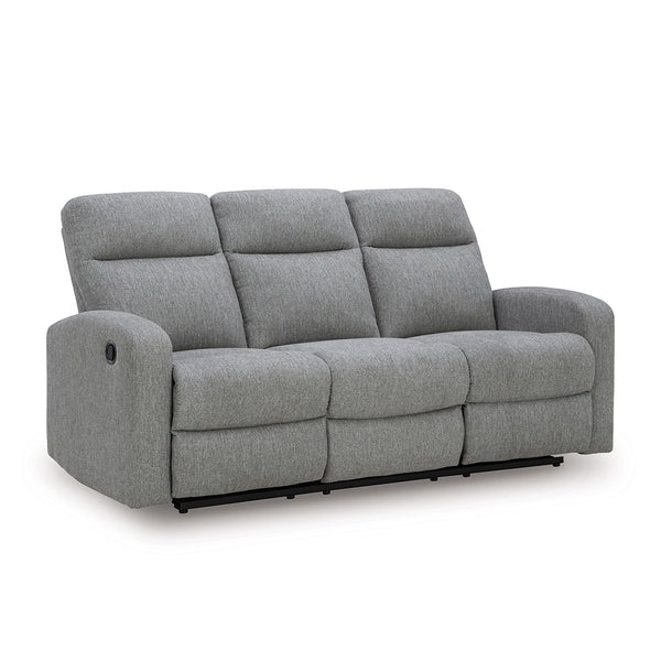MOREAU PLACE SOFA RECLINER 3 SEATER GREY