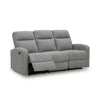MOREAU PLACE SOFA RECLINER 3 SEATER GREY