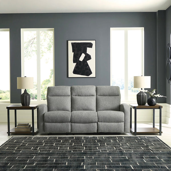 MOREAU PLACE SOFA RECLINER 3 SEATER GREY