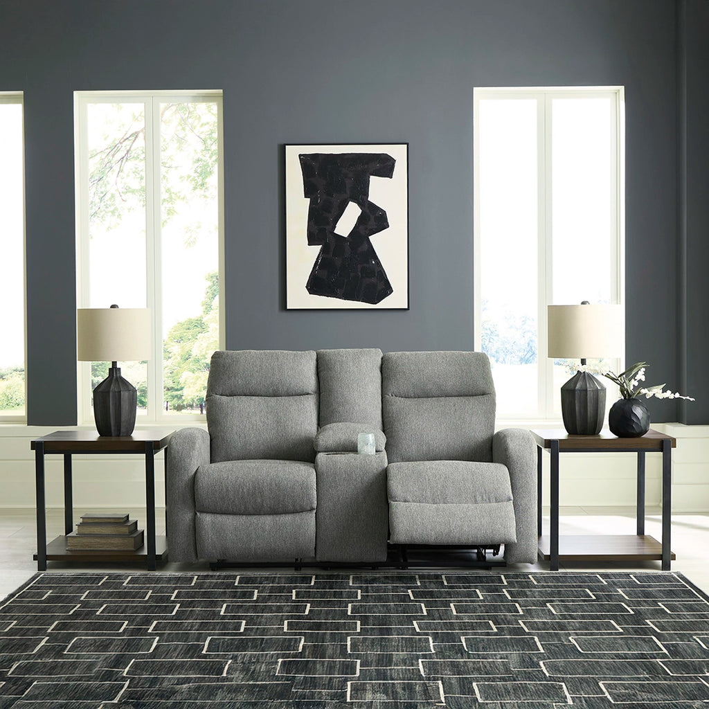 MOREAU PLACE LOVESEAT RECLINER 2 SEATER GREY