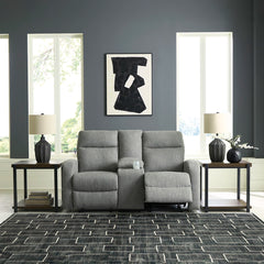 MOREAU PLACE LOVESEAT RECLINER 2 SEATER GREY