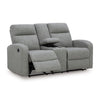 MOREAU PLACE LOVESEAT RECLINER 2 SEATER GREY