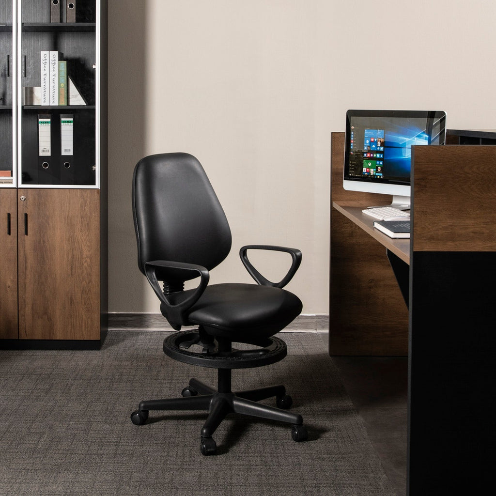 RAYONS OFFICE CASHIER CHAIR - BLACK