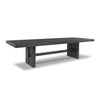 BURKHAUS DINING TABLE SET 12 CHAIRS - BROWN