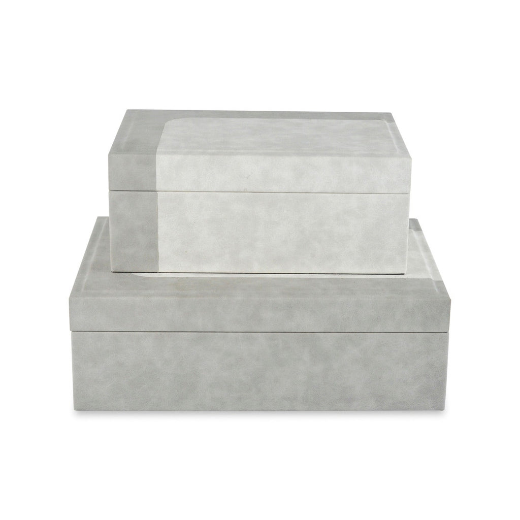 DATTER JEWELLERY BOX SET OF 2 PCS - GREY