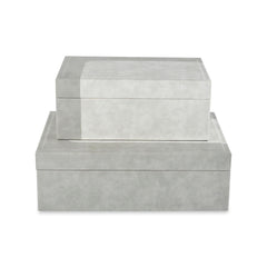 DATTER JEWELLERY BOX SET OF 2 PCS - GREY