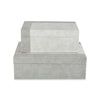 DATTER JEWELLERY BOX SET OF 2 PCS - GREY